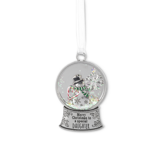Ganz Snowglobe Ornament, Merry Christmas To A Special Daughter (EX30553)