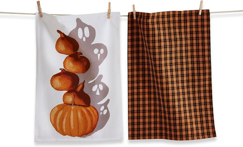 TAG Dish Towels, Pumpkin Shadow - Set of 2 (G17395)