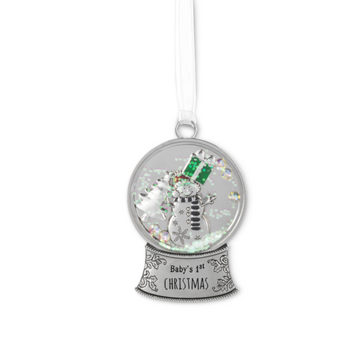 Ganz Snowglobe Ornament, Baby's 1st Christmas (EX30559)