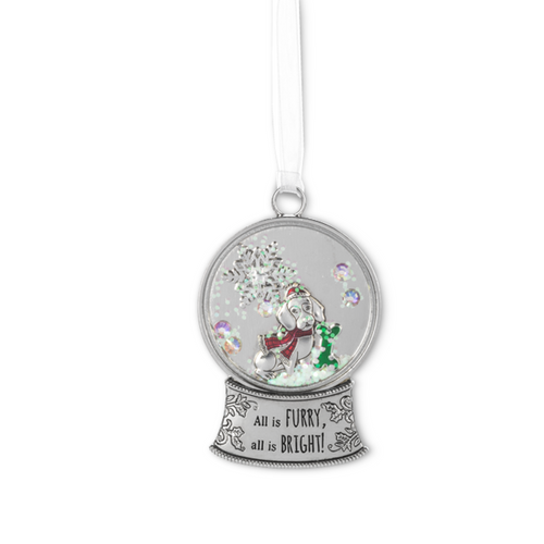 Ganz Snowglobe Ornament, All Is Furry All Is Bright! (EX30574)