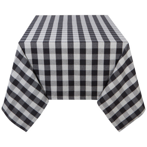 Now Designs Charcoal Buffalo Check Second Spin Tablecloth 60" X 90" (NTC1058D)
