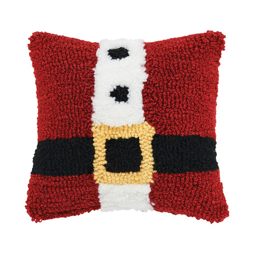 C&F Home Hooked Throw Pillow, Santa Suit (C44488073)