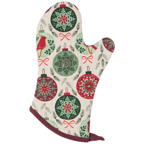 Now Designs Chef Oven Mitt, Good Tidings (NOM1297D)