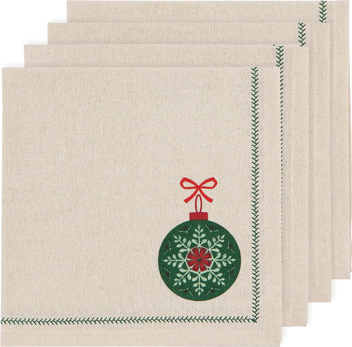 Now Designs Napkins, Good Tidings - Set of 4 (NNP1412D)