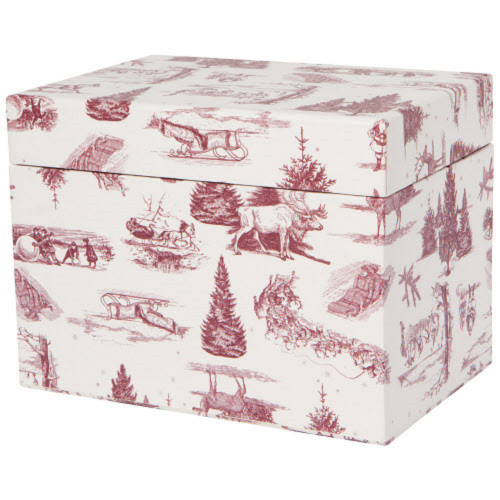 Now Designs Recipe Card Box, Winter Toile (NNO1295D)