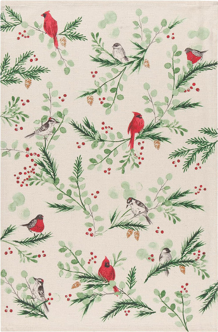 Now Designs Cotton Dishtowel, Forest Birds (2177307)