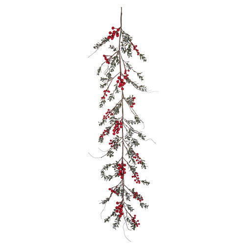 C&F Garland, Red Berry & Tiny Leaf (XGAR77589)