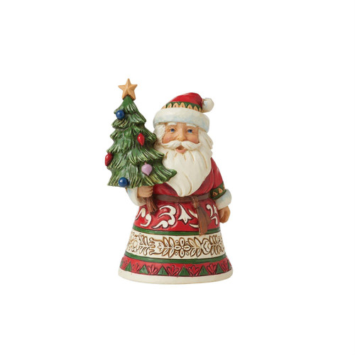 Enesco Jim Shore, Heartwood Creek - Mini Santa Holding Tree (6012960)