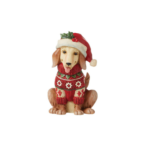 Enesco Jim Shore, Heartwood Creek - Mini Christmas Dog (6012962)