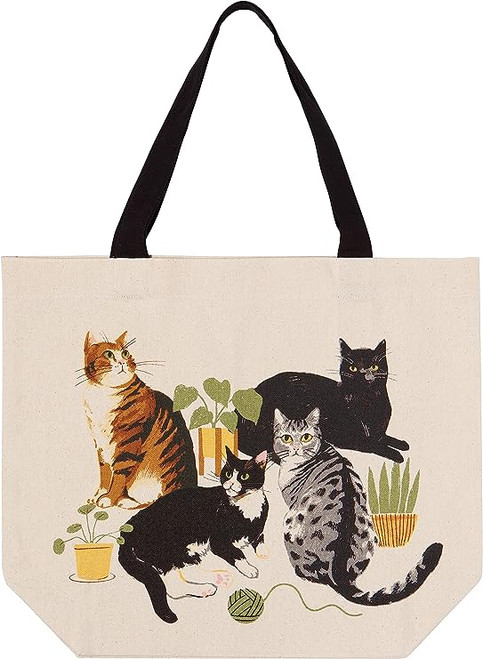 Now Designs Tote Bag, Cat Collective (NTB1205D)