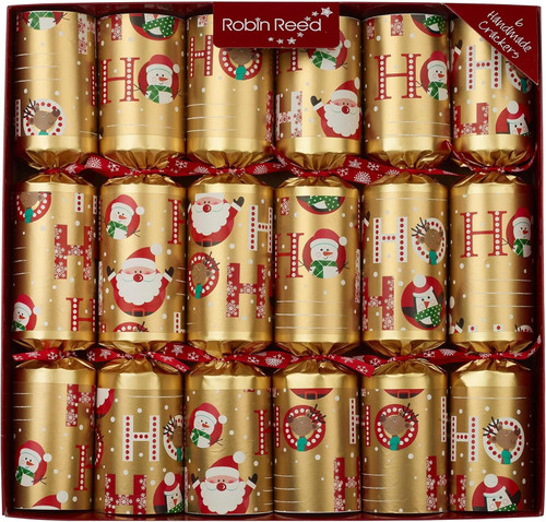 Robin Reed 13" Christmas Crackers, Racing Santa Ho Ho Ho (72310)