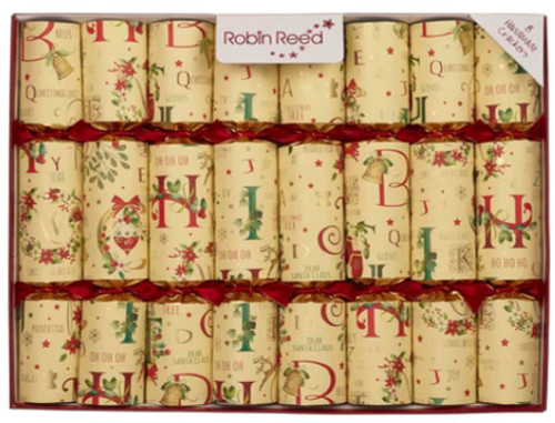 Robin Reed 10" Crackers, Holiday Time - Box of 8 (52301)