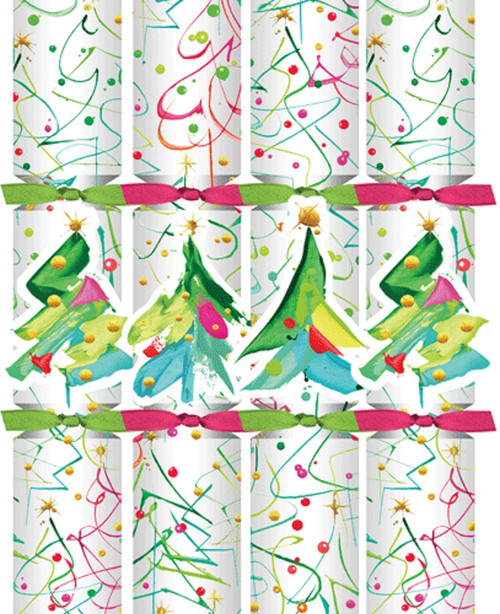 Caspari Christmas Crackers, Pop Christmas, Box of 8 (CK161.10)