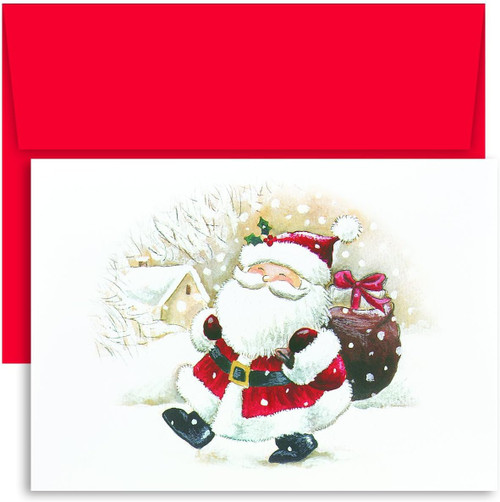 Masterpiece Studios Boxed Holiday Cards, Happy Santa (74630)
