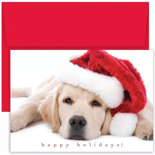 Masterpiece Studios Boxed Holiday Card, Santa Puppy (824900)