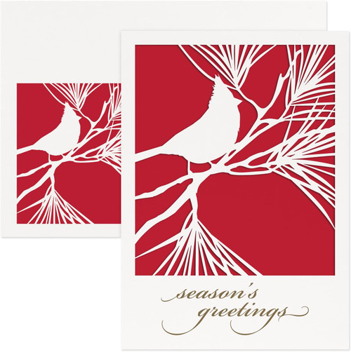 Masterpiece Studios Boxed Laser Cut Holiday Cards, Cardinal (955100)