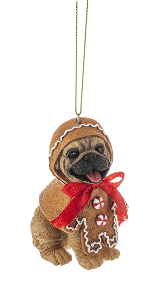 Ganz Ornament, Naughty Pets - Dog in Gingerbread (EX26174E)