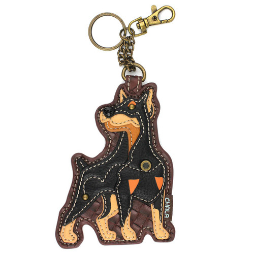 Chala Key Fob/Coin Purse, Doberman (806DM0)