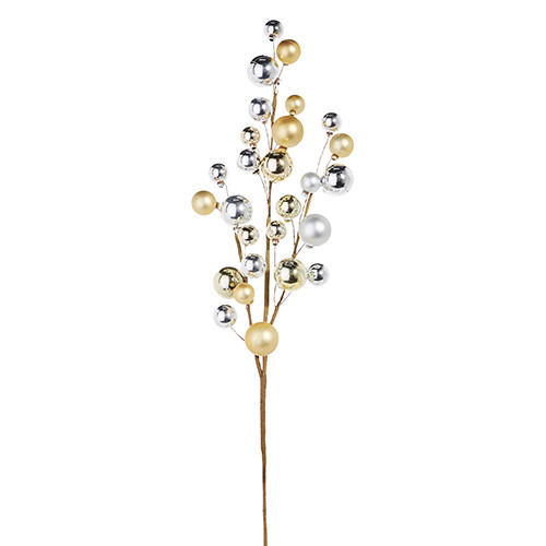 Raz Imports Spray, Gold & Silver Balls - 31" (F4302303)