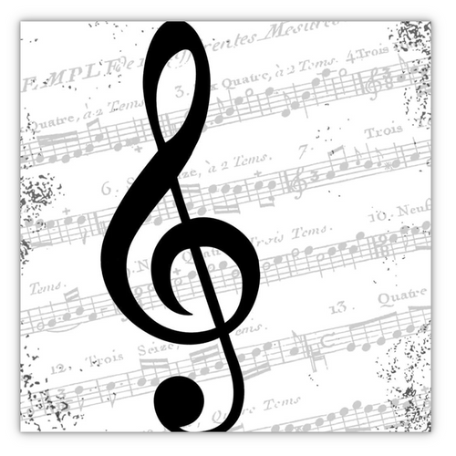 Paperproducts Design Beverage Napkins, I Love Music - 2 Packs (1251787)