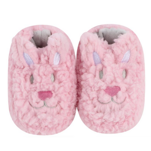Snoozies Baby Slippers, Bunny - Medium (BBOOT-PBUN)