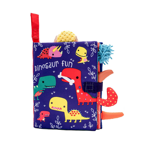 House of Marbles Cloth Book, Sensory Snuggables Dino Fun (391160)