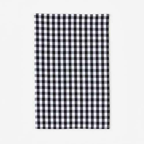 One Hundred 80 Degrees Dish Towel, Black & White Gingham (FP0059)