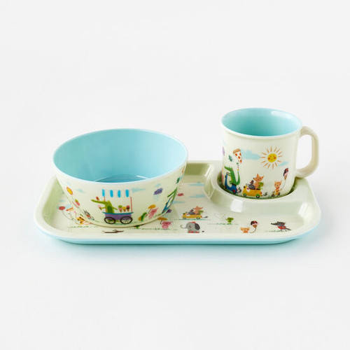 180 Degrees Kid's Dinner Set, Animal Parade (ME0521)