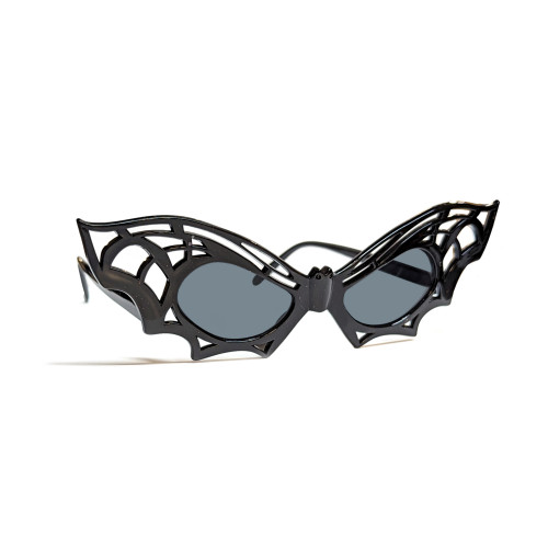 One Hundred 80 Degrees Halloween Glasses, Plastic Bat (EM2549)