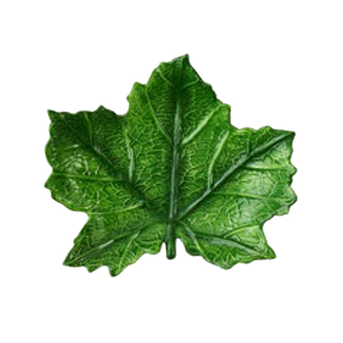 One Hundred 80 Degrees Ceramic Maple Leaf Dish, Green (TM0269)