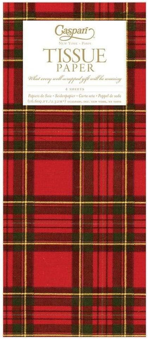 Caspari Tissue Paper, Royal Plaid - 2 Packs (9575TIS)