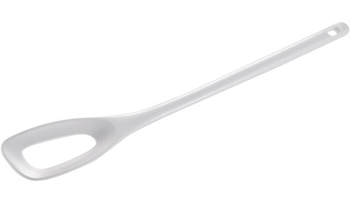 Gourmac 12" Melamine Mixing Spoon with Hole,White (3511WH)