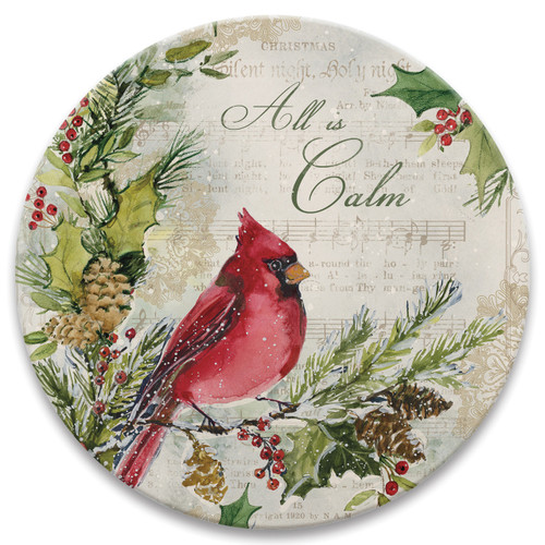 CoasterStone Round Coasters, All Is Calm - Box of 4 (CS635)