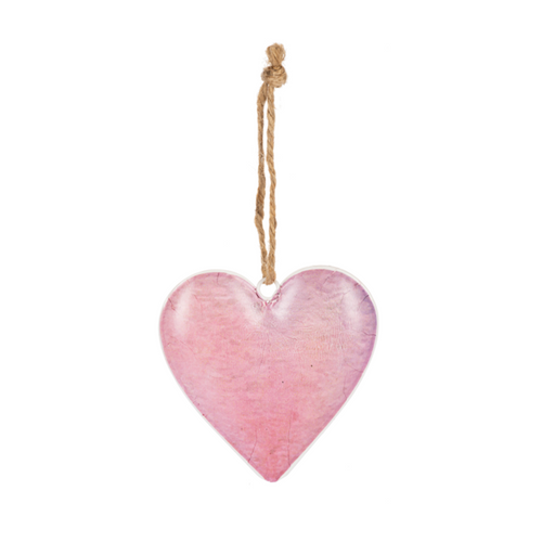 Midwest CBK Watercolor Heart Ornament, Pink & Purple (CB179193)