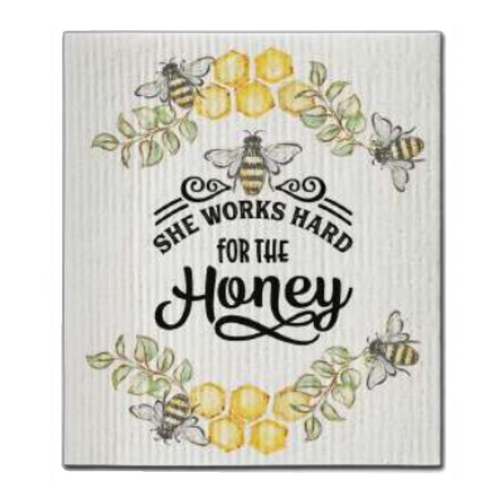 CJ Bella Dishcloth, She Works Hard (CJ9-141)