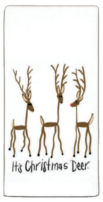 CJ Bella Dishtowel, It's Christmas Deer (CX3-050)