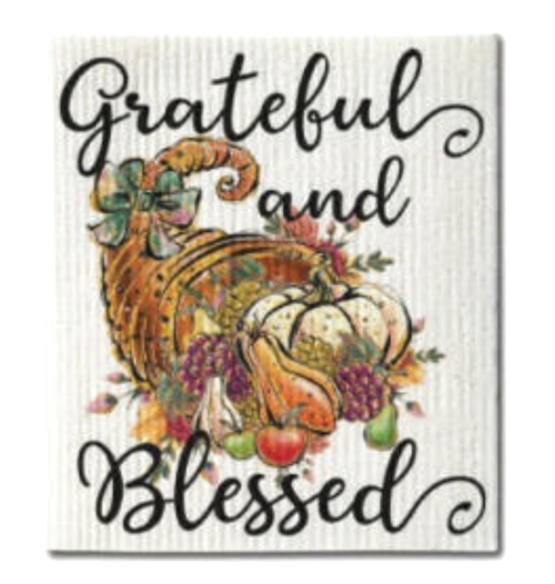 CJ Bella Dishcloth, Grateful & Blessed (CX9-020)