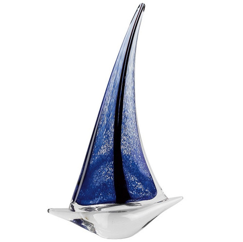 Badash, Murano Style Art Glass Sailboat, 14"