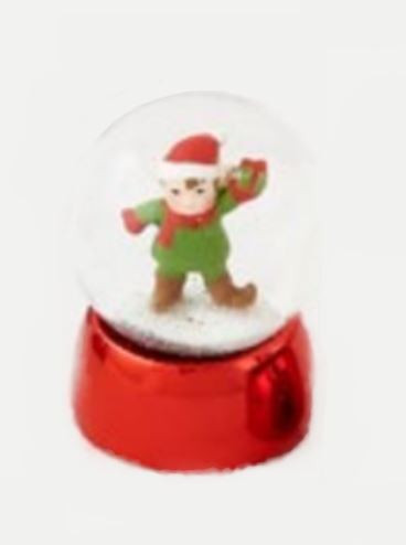 One Hundred 80 Degrees Tinsel Town Character Water Globe, Elf (GG0047C)