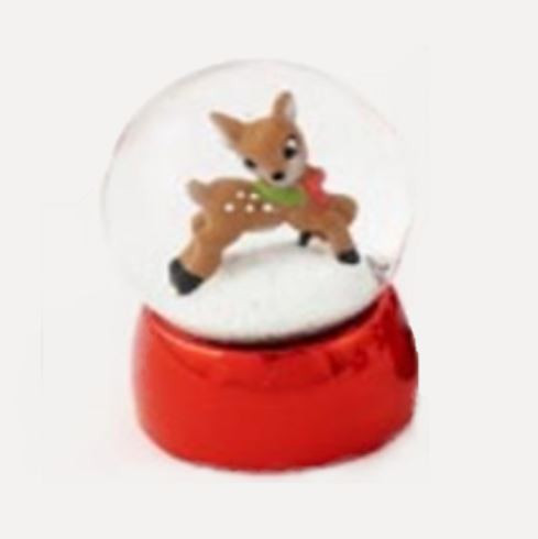 One Hundred 80 Degrees Tinsel Town Character Water Globe, Reindeer (GG0047F)