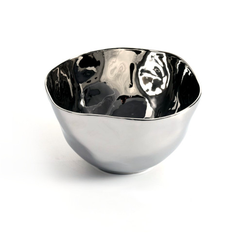 Pampa Bay Thin & Simple Bowl, Medium - Silver (CER2599)
