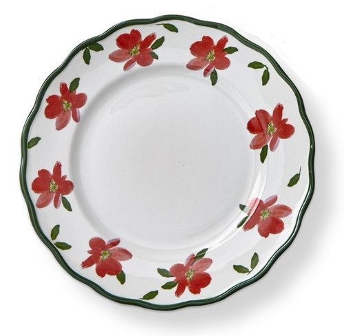 TAG Appetizer Plate, Springtime Floral - Red (G17983B)