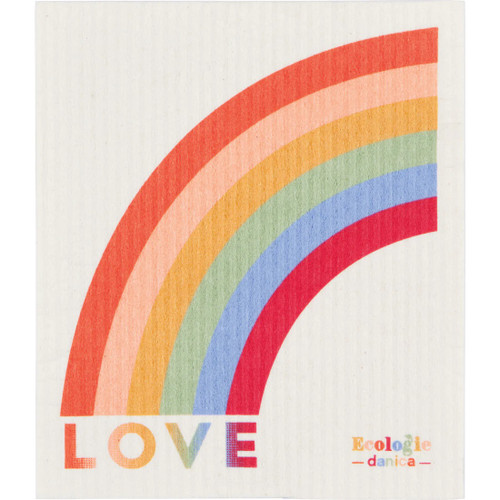 Now Designs Swedish Dishcloth, Love is Love (ESW2045D)
