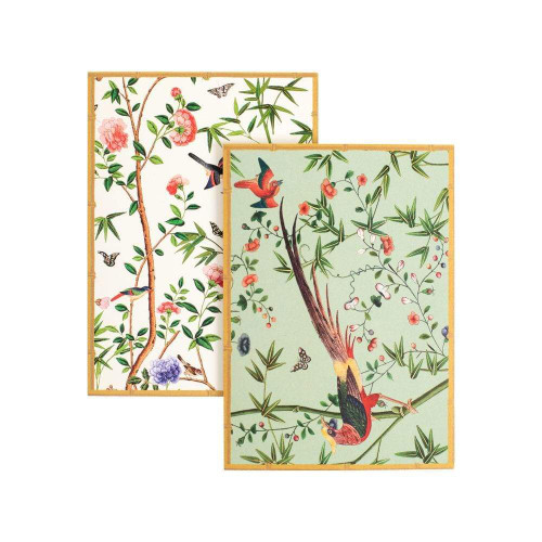 Caspari Note Cards, Chinese Wallpaper - Box of 8 (86614.46)