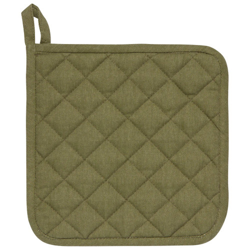 Now Designs Stonewash Potholder, Olive Branch (HPH1545D)