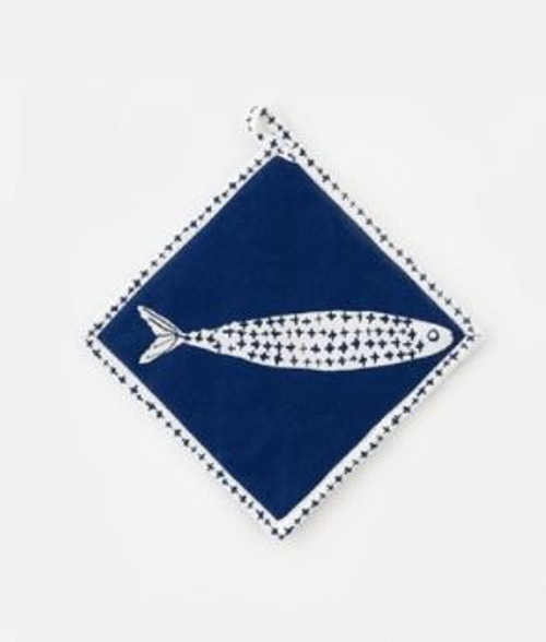 One Hundred 80 Degrees Pot Holder, Fish - Blue (FP0085B)