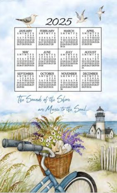 Kay Dee Towel Calendar, Seashore - 2025 (F3471)