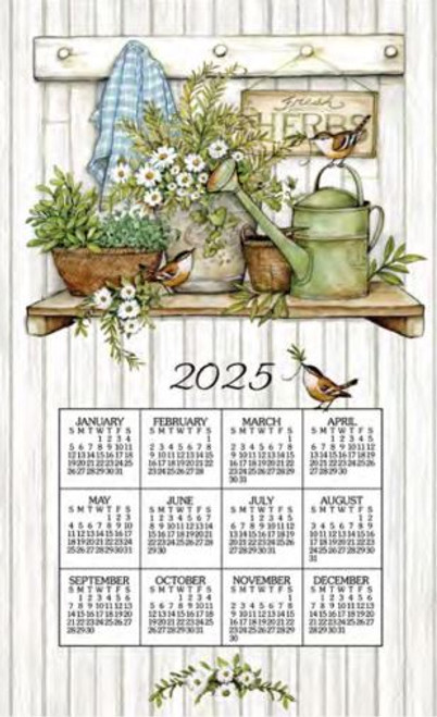 Kay Dee Towel Calendar, Fresh Herbs - 2025 (F3478)