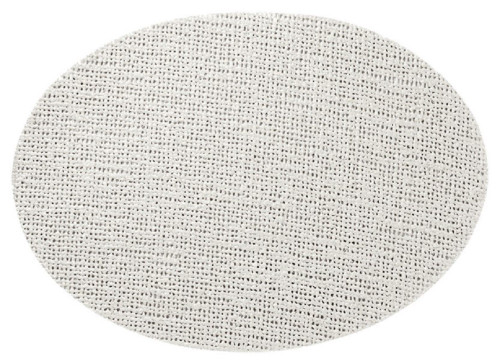 Merritt Oval Fishnet Placemats, White - Set of 4 (23936)