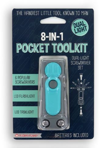 DM Merchandising 8-in-1 Pocket Tool Kit - Blue (8TOOL12)